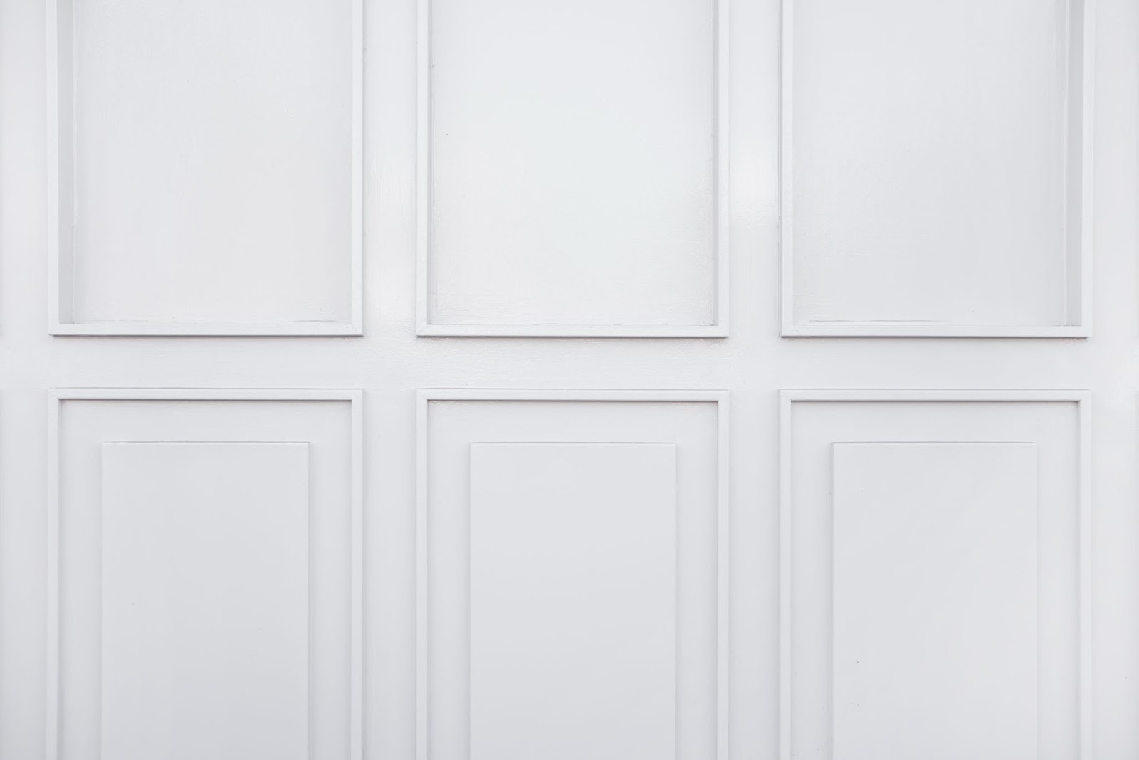 White picture frame molding on walls