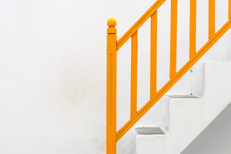 Orange Wood Staircase