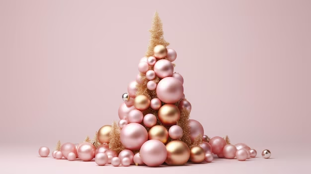 Pink and Gold Christmas Decorations: A Festive Fusion